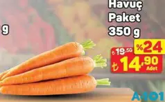HAVUÇ PAKET 350 G fiyat ve kampanya bilgisi